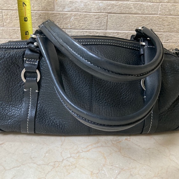 Leather Mini duffle style “H” handbag - Picture 3 of 9